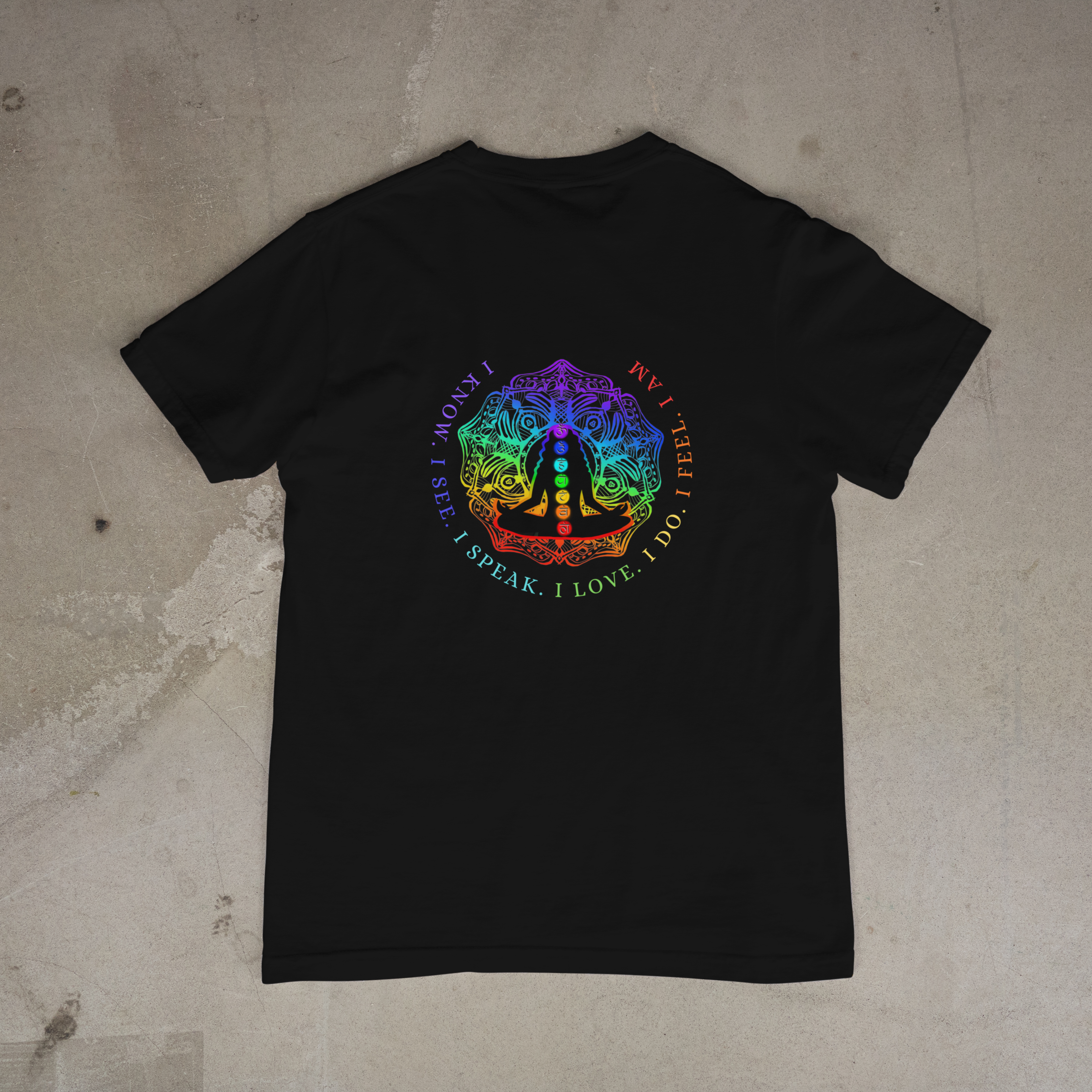 Alignment Graphic T-Shirt. Balance your Chakra. Spiritual Tee