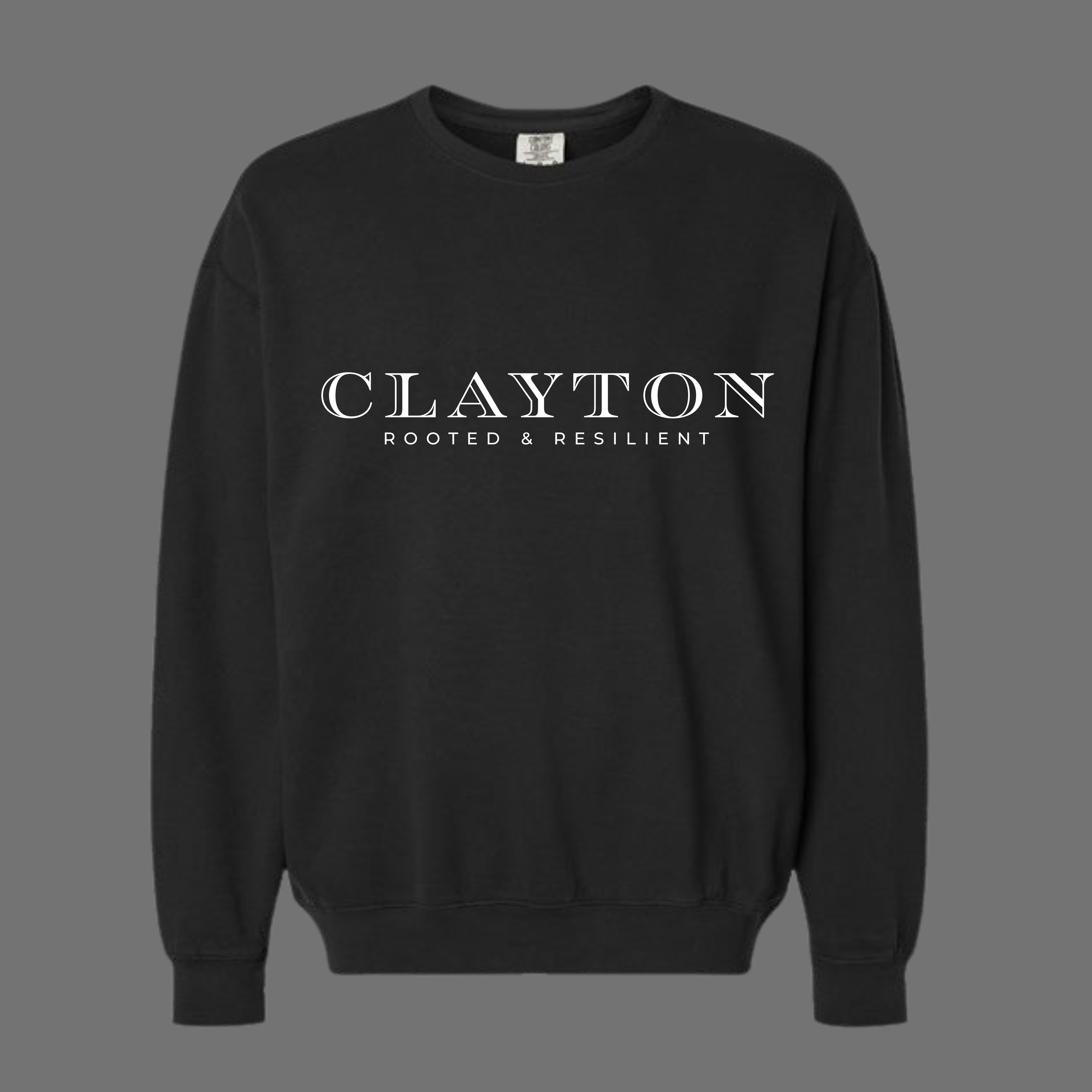Comfort Color Light Weight Crewneck Sweatshirt - Clayton Graphic