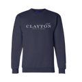 Black Crewneck Sweatshirt. Representing Clayton NC.