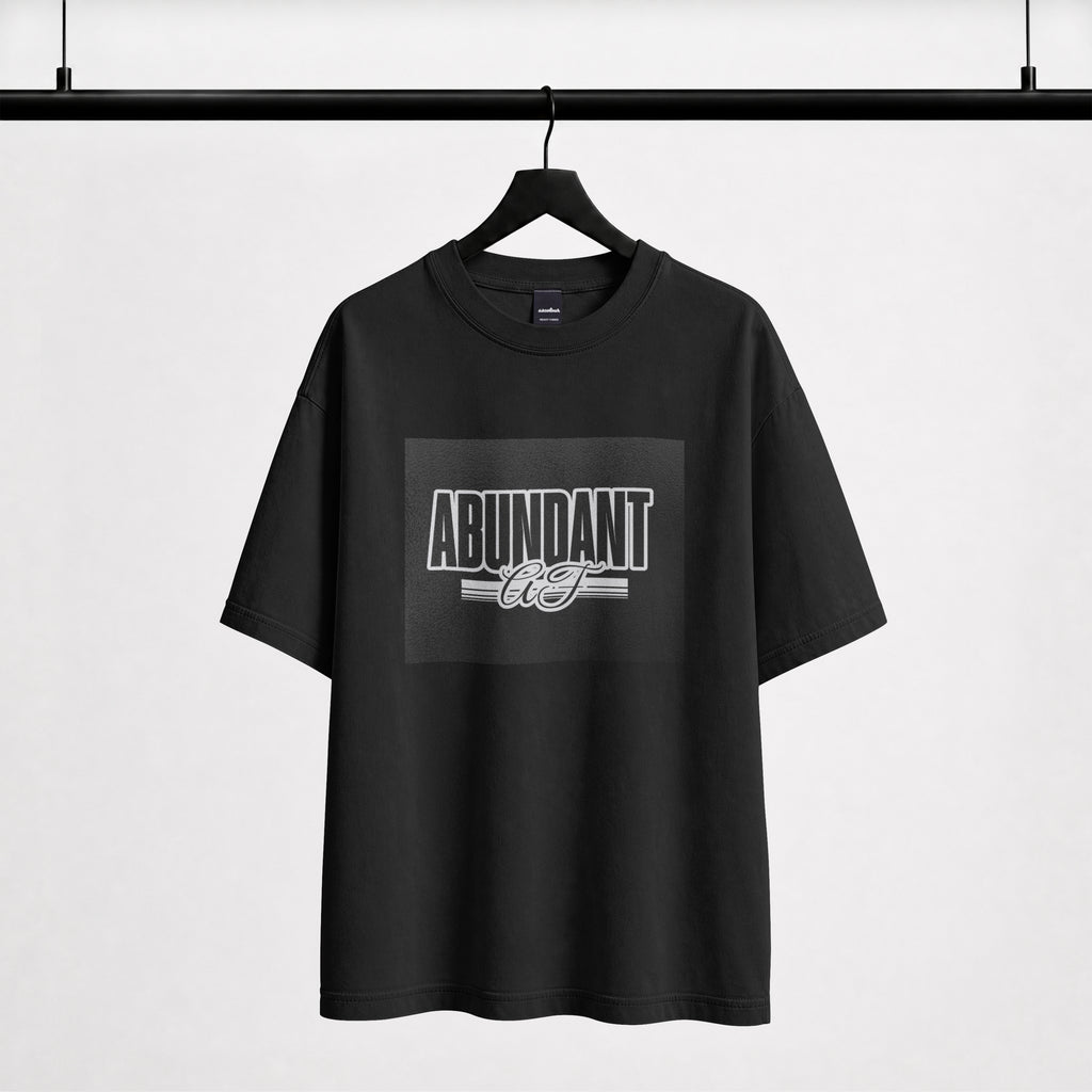 Graphic T-Shirt "Abundant AF" Text Retro Style Graphic