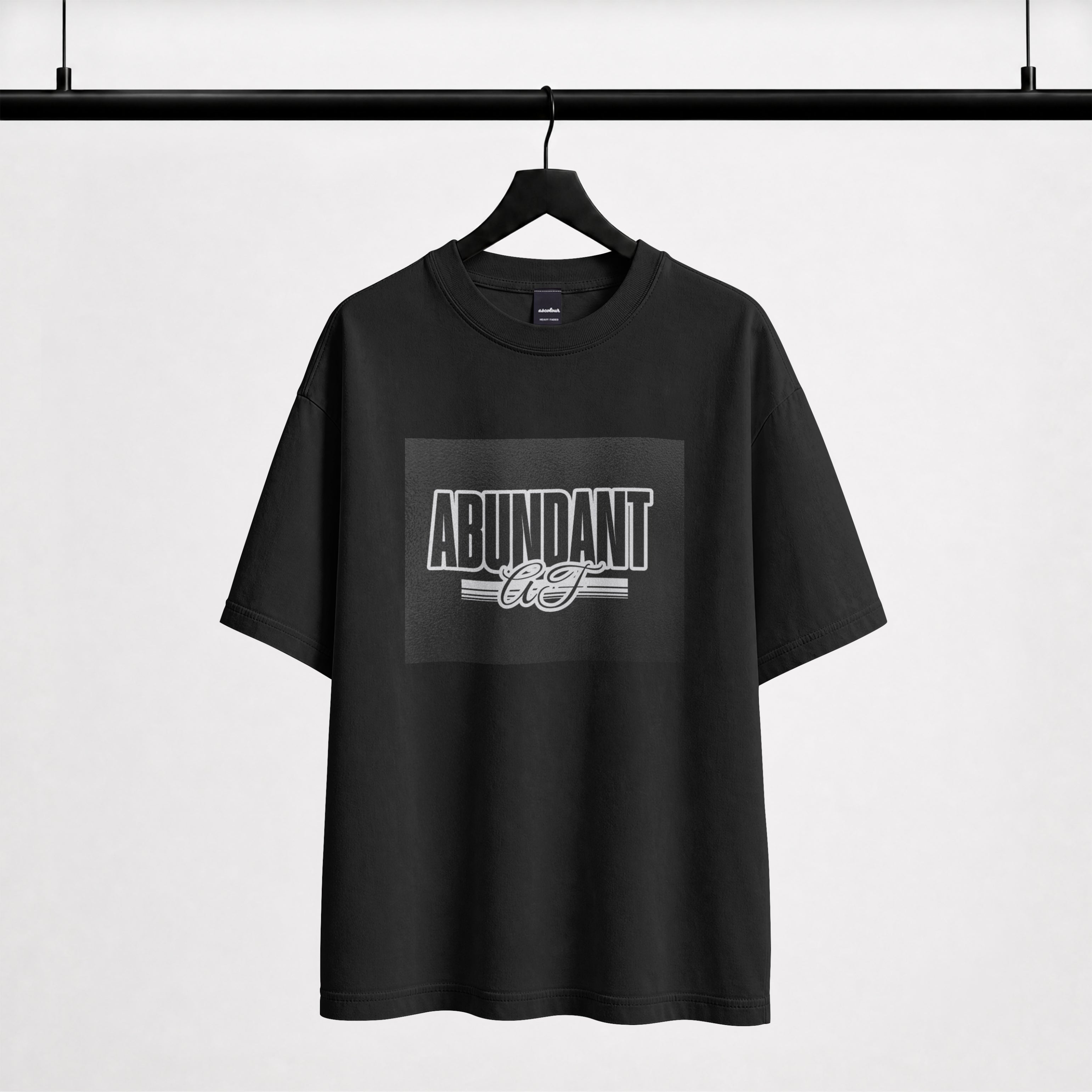 Graphic T-Shirt "Abundant AF" Text Retro Style Graphic